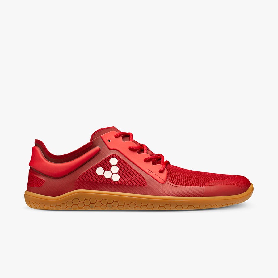 Vivobarefoot Primus Lite III Træningssko Herre Rød | Danmark 0112ILHS